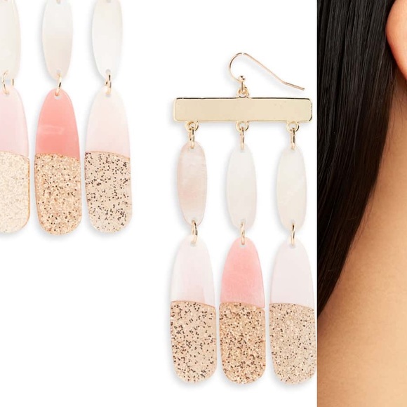 Acrylic Statement Earrings - Picture 6 of 6